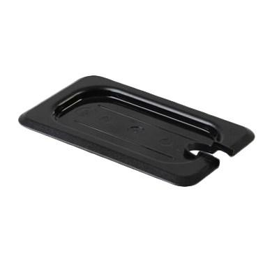 Thunder Group PLPA7190CSBK Ninth Size Slotted Cover For Polycarbonate Food Pan, Black