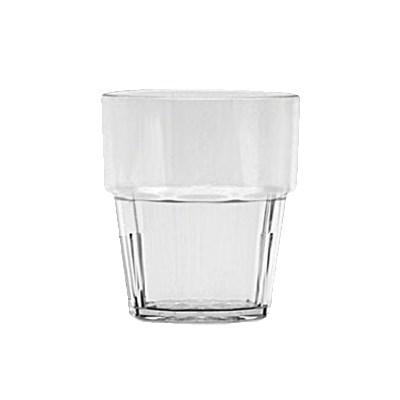 Thunder Group PLPCTB108CL 8 Oz Diamond Rock Glass, Polycarbonate, Clear