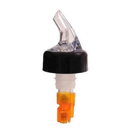 Thunder Group PLPR050C 1/2 Oz., Orange Measured Liquor Pourer With Collar