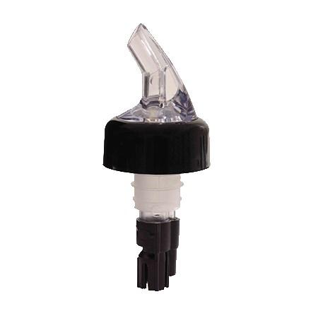 Thunder Group PLPR063C 5/8 Oz., Black Measured Liquor Pourer With Collar
