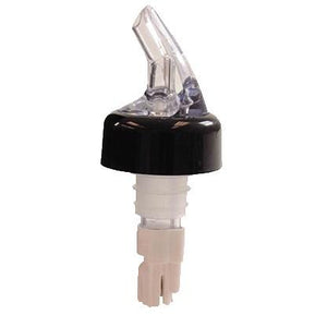 Thunder Group PLPR200C 2 Oz. Liquor Pourer With Black Collar, White Tail