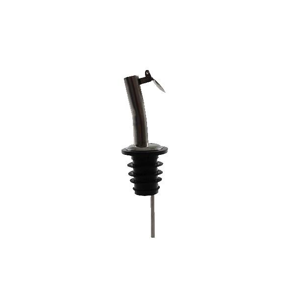 Thunder Group PLPR502S Stainless Steel Jet Liquor Pourer With Flip Cap, Fast Flow