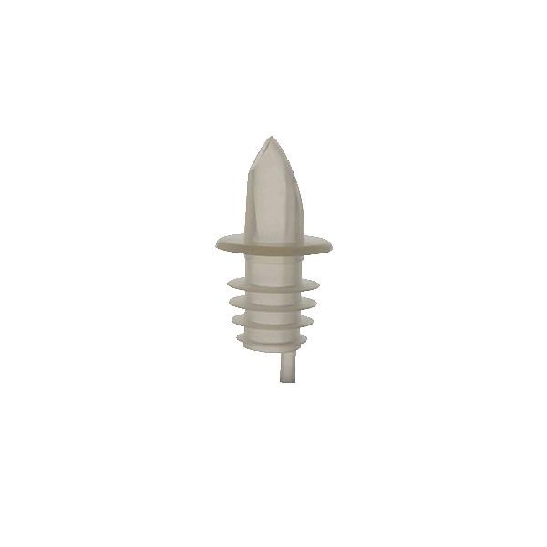 Thunder PLPR900CL Clear Free Flow Liquor Pourer without Collar, EVA (Plastic)