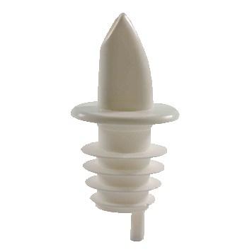 Thunder PLPR900WH White Free Flow Liquor Pourer without Collar, EVA (Plastic)