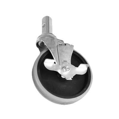 Thunder Group PLRC005B Stem Caster, 5", Swivel, Heavy-Duty, Locking Side-Brake