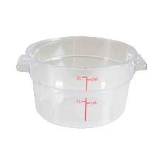 Thunder Group PLRFT302PC 2 Qt Round Food Storage Container, Translucent