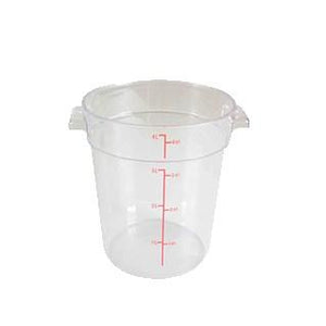 Thunder Group PLRFT304PC 4 Qt Round Food Storage Container, Translucent