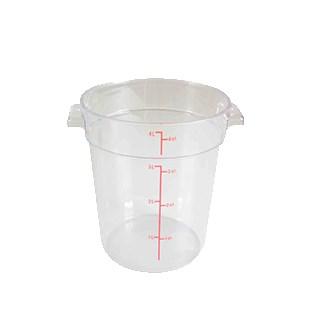 Thunder Group PLRFT304PC 4 Qt Round Food Storage Container, Translucent