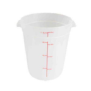Thunder Group PLRFT308TL 8 Qt Round Food Storage Container, Translucent