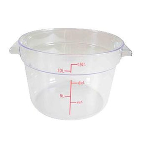 Thunder Group PLRFT312PC 12 Qt Round Food Storage Container, Translucent