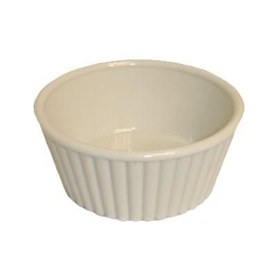 Thunder Group PLRM005W 5 Oz Fluted Ramekin, Bone Color