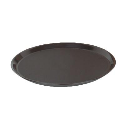 Thunder Group PLRT014 Slip Resistant Serving Tray 14" Dia., Black