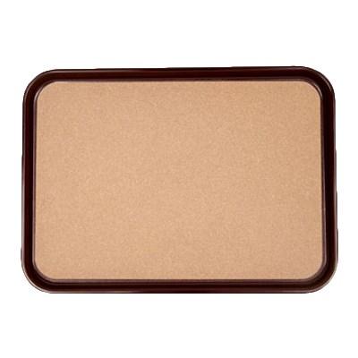 Thunder Group PLRT1612BCK Slip Resistant Serving Tray, Rectangular With Cork, Black