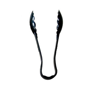 Thunder Group PLSGTG006BK Polycarbonate Scallop Grip Tongs, 6" Black, NSF