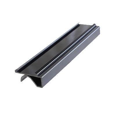Thunder Group PLSL116BK Shelf Label, 6", Snaps Under Shelf, Plastic, Black