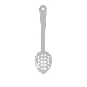 Thunder Group PLSS113WH Serving Spoon, 11", Perforated, Dishwasher Safe, Polycarbonate, White , NSF