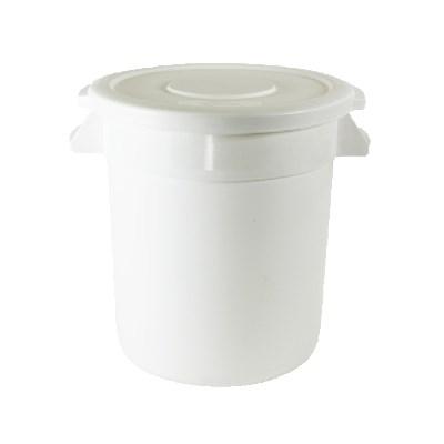 Thunder Group PLTC010W Trash Can, 10 Gallon, Round, White, Plastic
