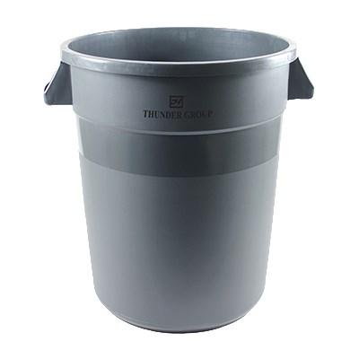 Thunder Group PLTC020G Trash Can, 20 Gallon, Round, Gray, Plastic