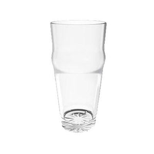 Thunder Group PLTHEP020C 20 Oz. English Pub Glass, Starburst Base, Polycarbonate, Clear