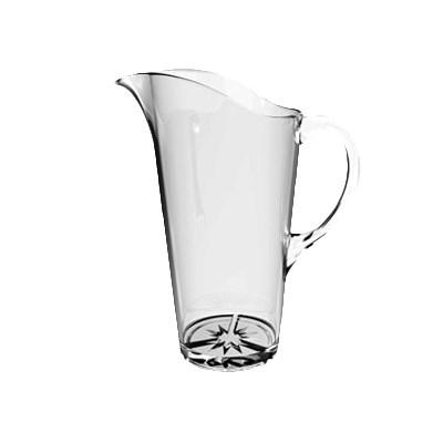 Thunder Group PLTHWP015C 1.5 Liter (51 Oz.) Water Pitcher, Starburst Base, Polycarbonate, Clear