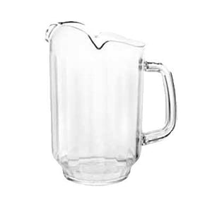 Thunder Group PLWP032CL 32 Oz. Water Pitcher, Three Spout, Polycarbonate, Clear, NSF
