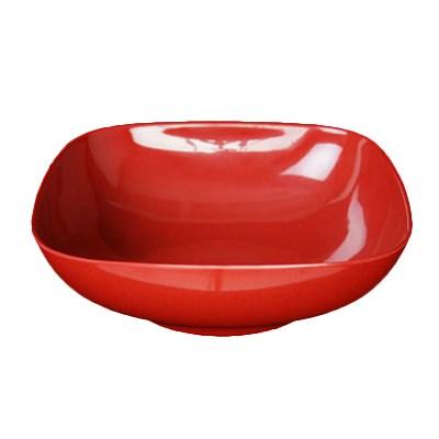 Thunder Group PS3111RD Square Bowl, 128 Oz, 11", Square With Round Corners, BPA Free, NSF