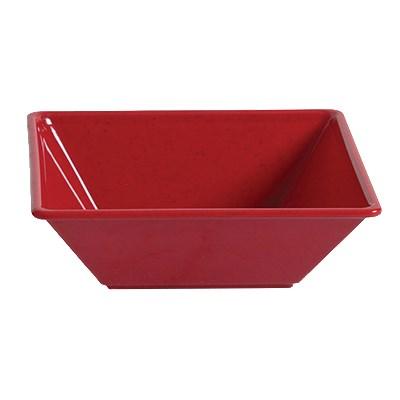 Thunder Group PS5004RD Bowl, 8 Oz, 4" X 4", 2" Deep, Square, BPA Free, NSF