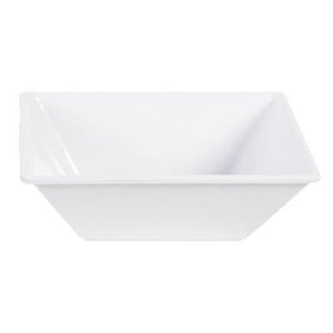 Thunder Group PS5004W Bowl, 8 Oz, 4" X 4", 2" Deep, Square, BPA Free, NSF