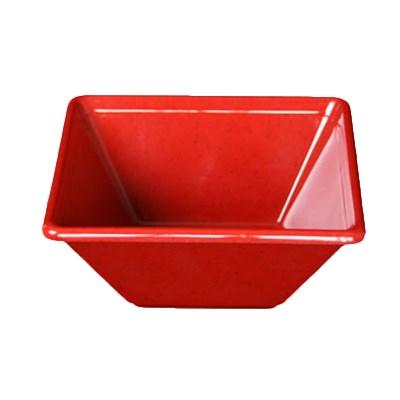 Thunder Group PS5005RD Square Bowl, 11 Oz, 4-3/4", BPA Free, NSF