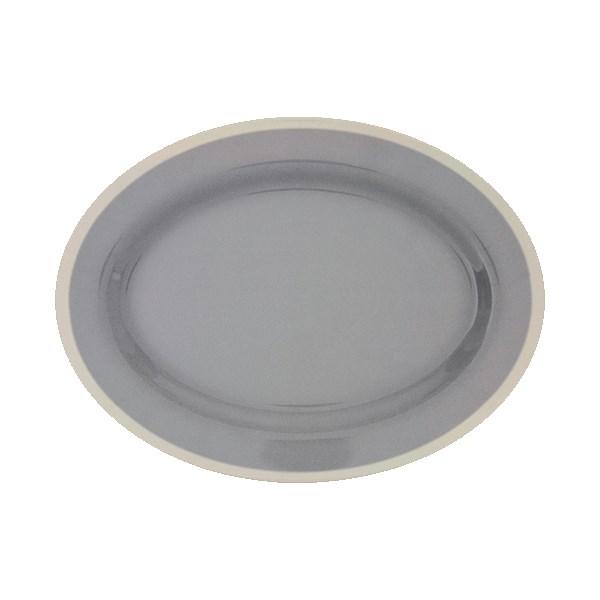 Thunder Group SD2118H Platter, 18" X 13-1/2", Oval, BPA Free, NSF