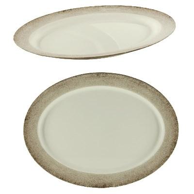 Thunder Group SD2118J Platter, 18" X 13-1/2", Oval, BPA Free, NSF