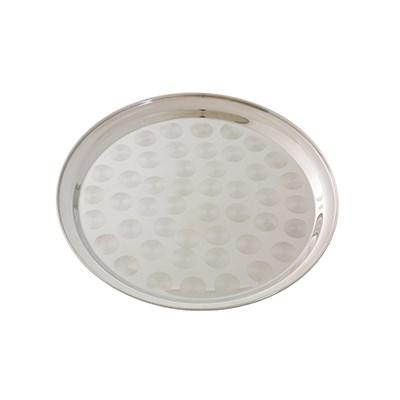 Thunder Group SLCT310 10" Round Tray, Stainless Steel