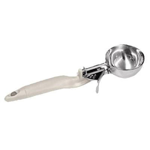 Thunder Group SLDS010L 3-1/4 Oz Lever Disher #10 Ergonomic Handle Ivory, NSF