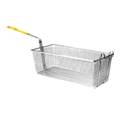 Thunder Group SLFB009 Rectagular Fry Basket, Yellow Handle