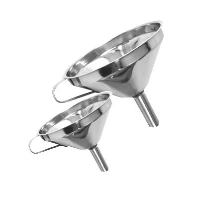 Thunder Group SLFN005 5" Stainless Steel Funnel With Removable Strainer