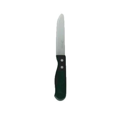 Thunder Group SLSKGK002 Jumbo Steak Knife, 5", Round Tip, Serrated, Plastic Handle, Stainless Steel