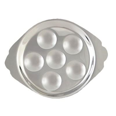 Thunder Group SLSN006D Snail Dish, 6-Wells, Stainless Steel