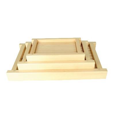 Thunder Group Y-55 Shiraki Wood Sushi Serving Tray 8" X 12-1/2"