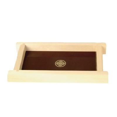 Thunder Group Y-75 Shiraki Wood Shoyu Sauce Tray 9"