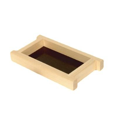 Thunder Group Y-95 Shiraki Wood Shoyu Sauce Tray 4-1/2"