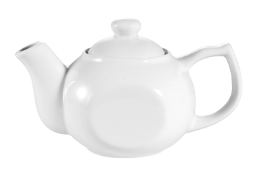 CAC China TPW-1 Accessories Teapot, 15 oz., 7-1/2"L x 4-1/4"W x 4-3/4"H, with raised lid