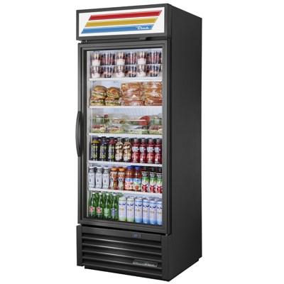 True GDM-26-HST-HC~TSL01 One-Section Refrigerated Glass Door Merchandiser with Five Shelves