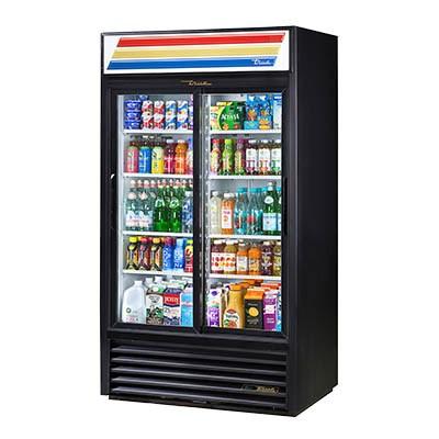 Two-Section Refrigerated Merchandiser with Sliding Glass Doors