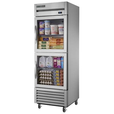 One-Section Reach-in Refrigerator with (2) Half Glass Doors
