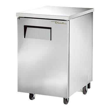 24" 1 Solid Door Back Bar Cooler, Stainless Steel, 115v