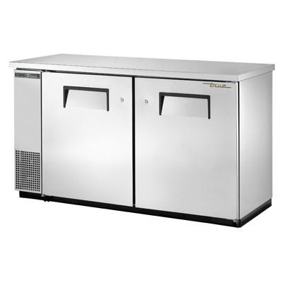 Two-Section Back Bar Refrigerator with (2) Swinging Solid Doors