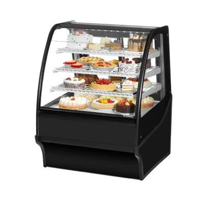 36.25" Full-Service Bakery Case with Curved Glass - 4 Levels, 115v