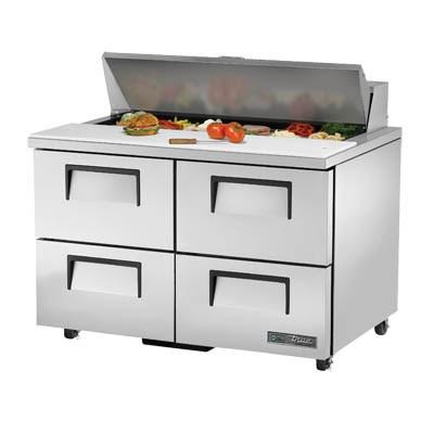 True TSSU-48-12D-4-ADA-HC 48" Sandwich/Salad Prep Table with Refrigerated Base, ADA Compliant, 115v