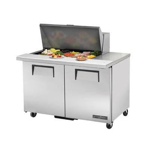 True TSSU-48-15M-B-HC 48" Sandwich/Salad Prep Table with Refrigerated Base, 115v