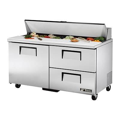 60" Sandwich/Salad Prep Table with Refrigerated Base, 115v